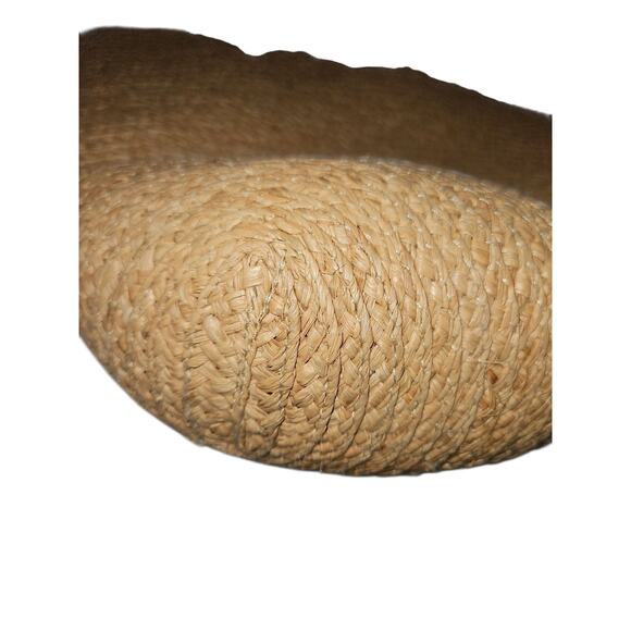 COACH Bleeker Natural Straw Tote Bag Leather Flower & Straps Woven F13373 - Picture 9 of 14